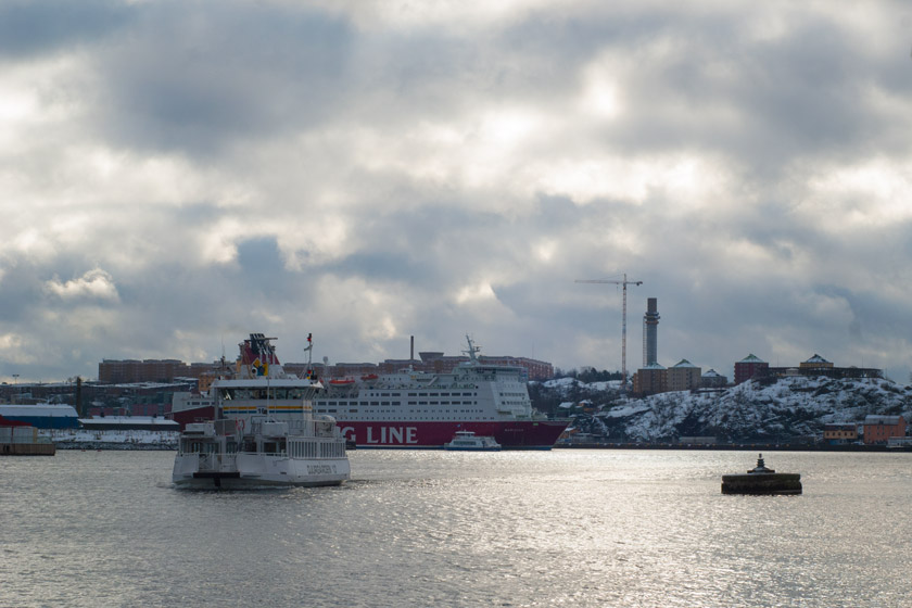 Swedish ferry on water