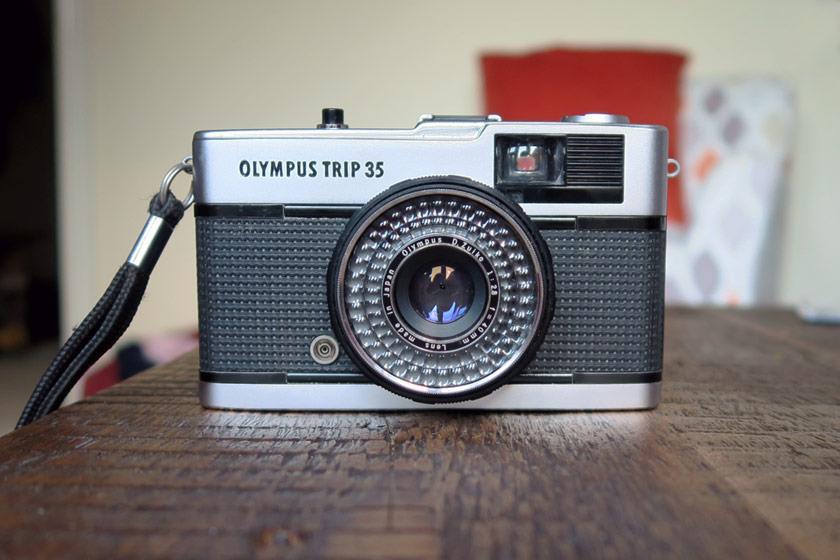Front view of Olympus Trip 35