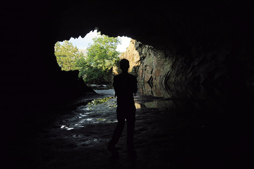 Cave silhouette