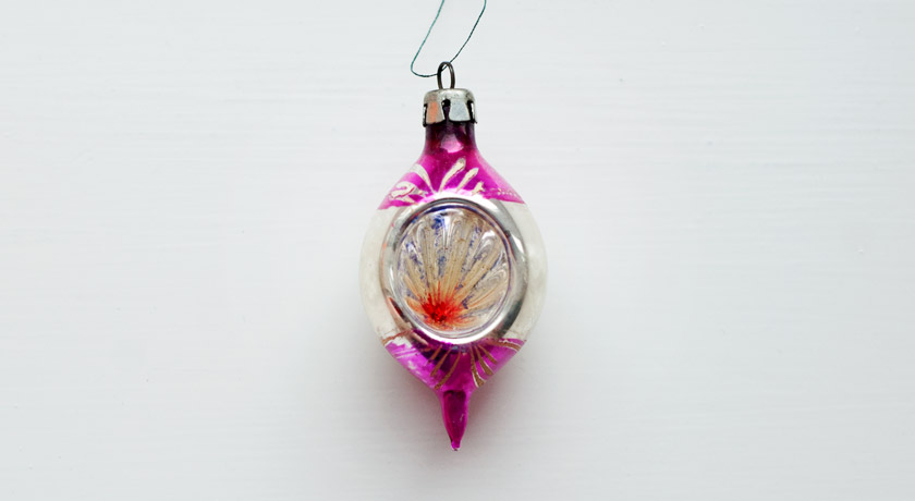 Pink glass bauble