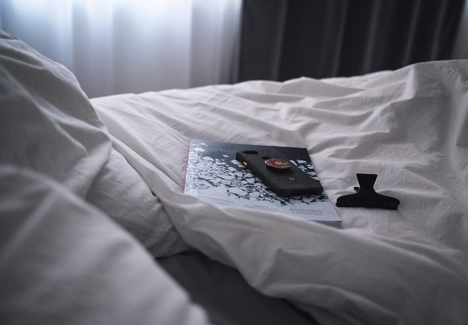 Book on a bed