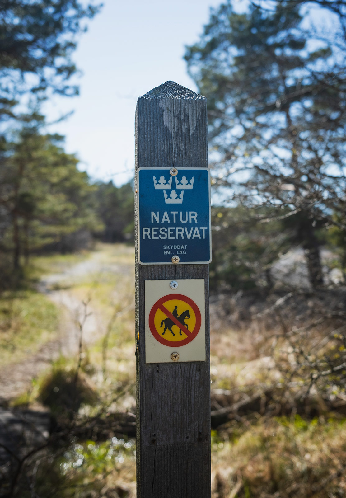 Nature reserve sign