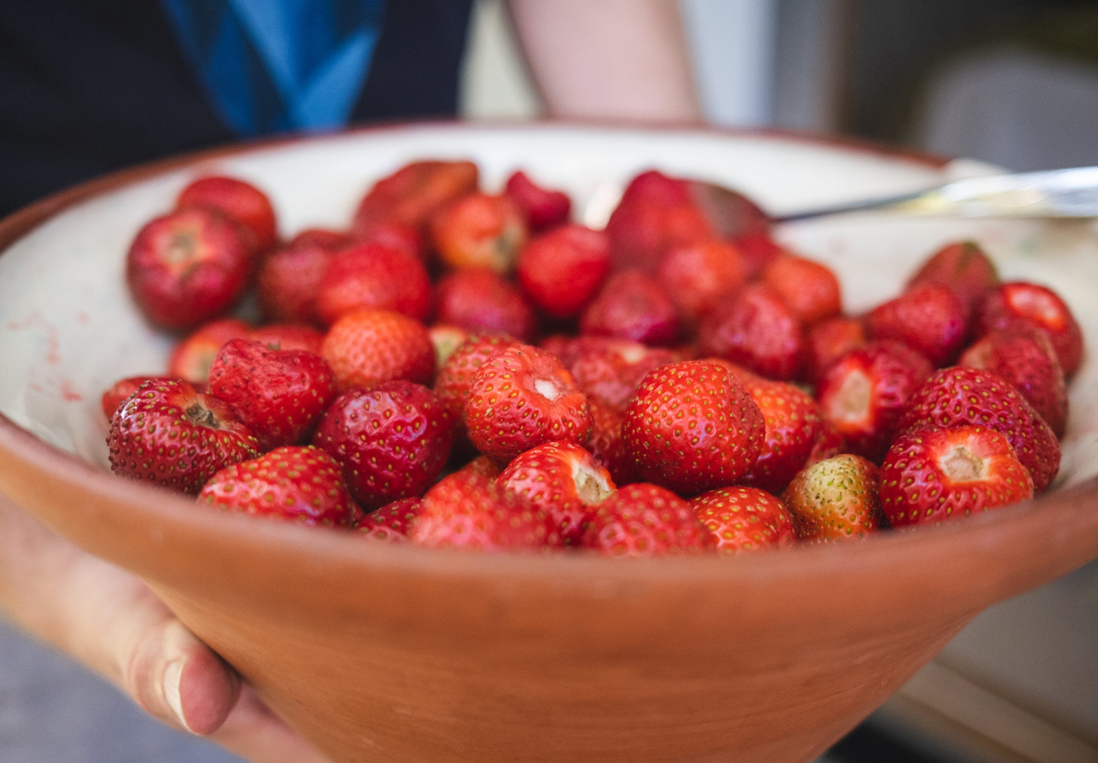 Big bowl of strawberries
