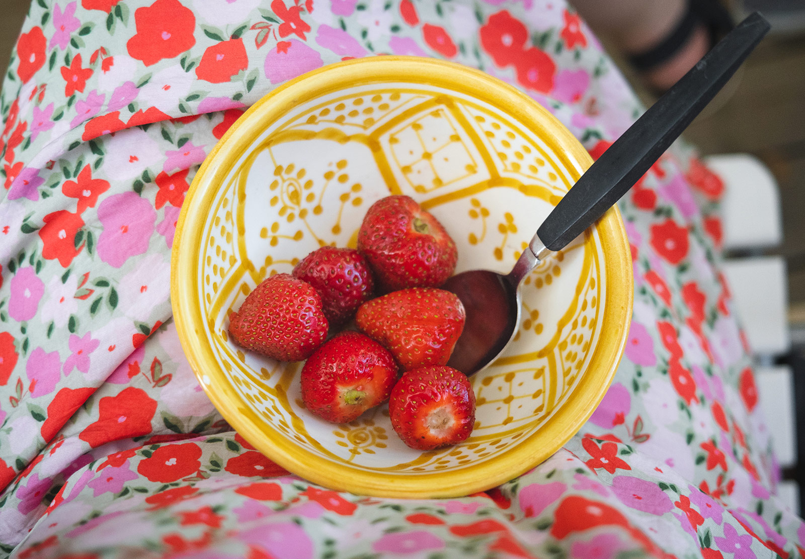 Strawberries in small bowl