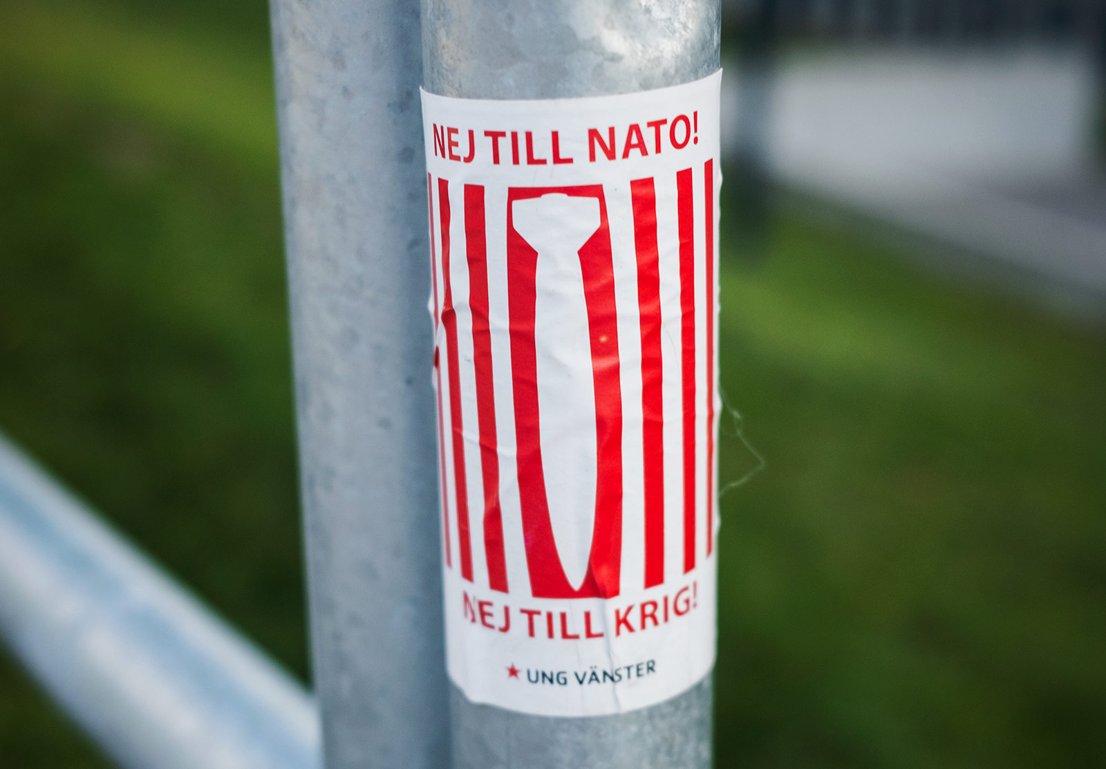 "No to Nato" sticker