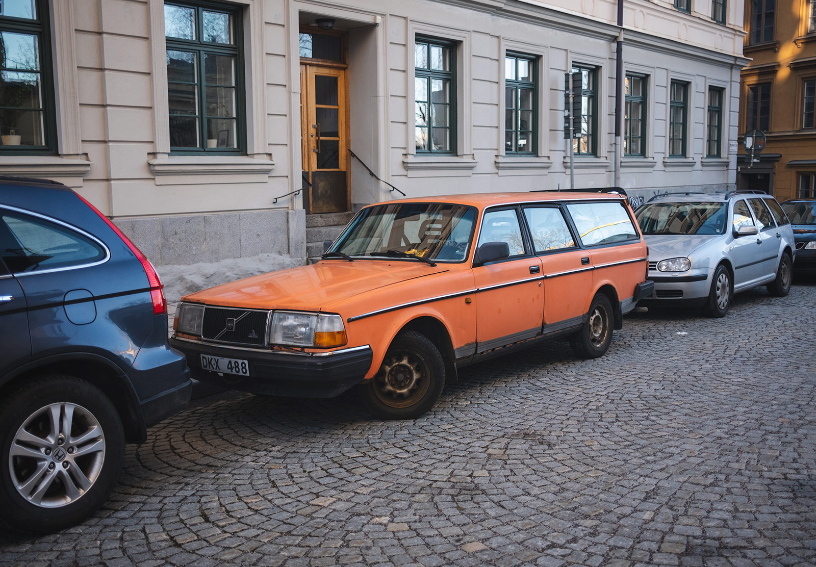 Orange Volvo