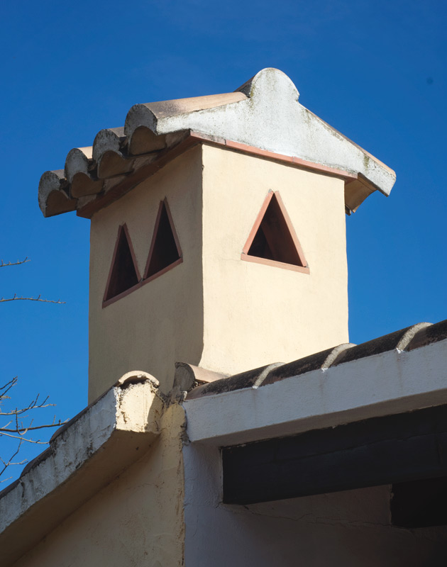 Pastel colour chimney