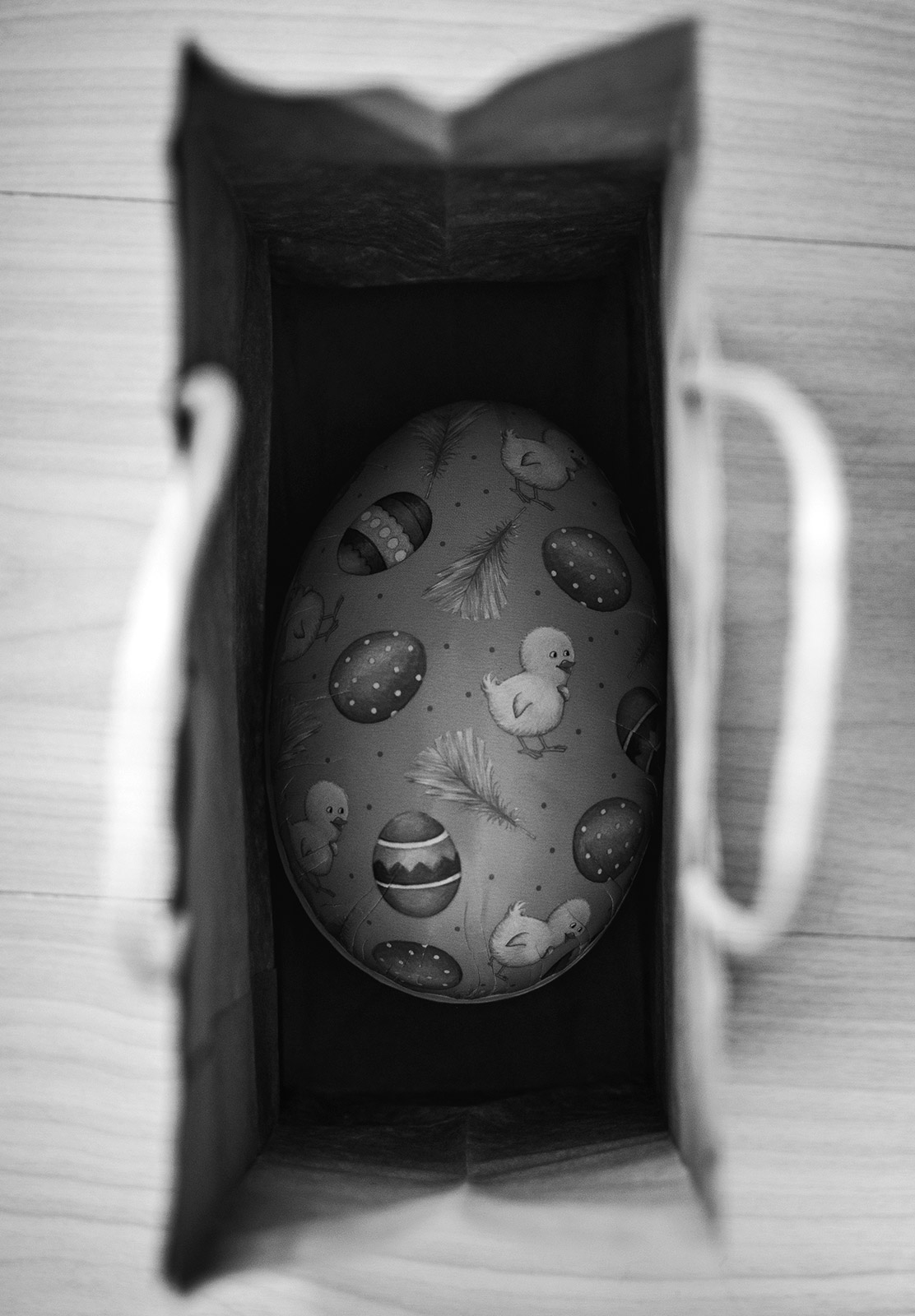 Easter egg in bag
