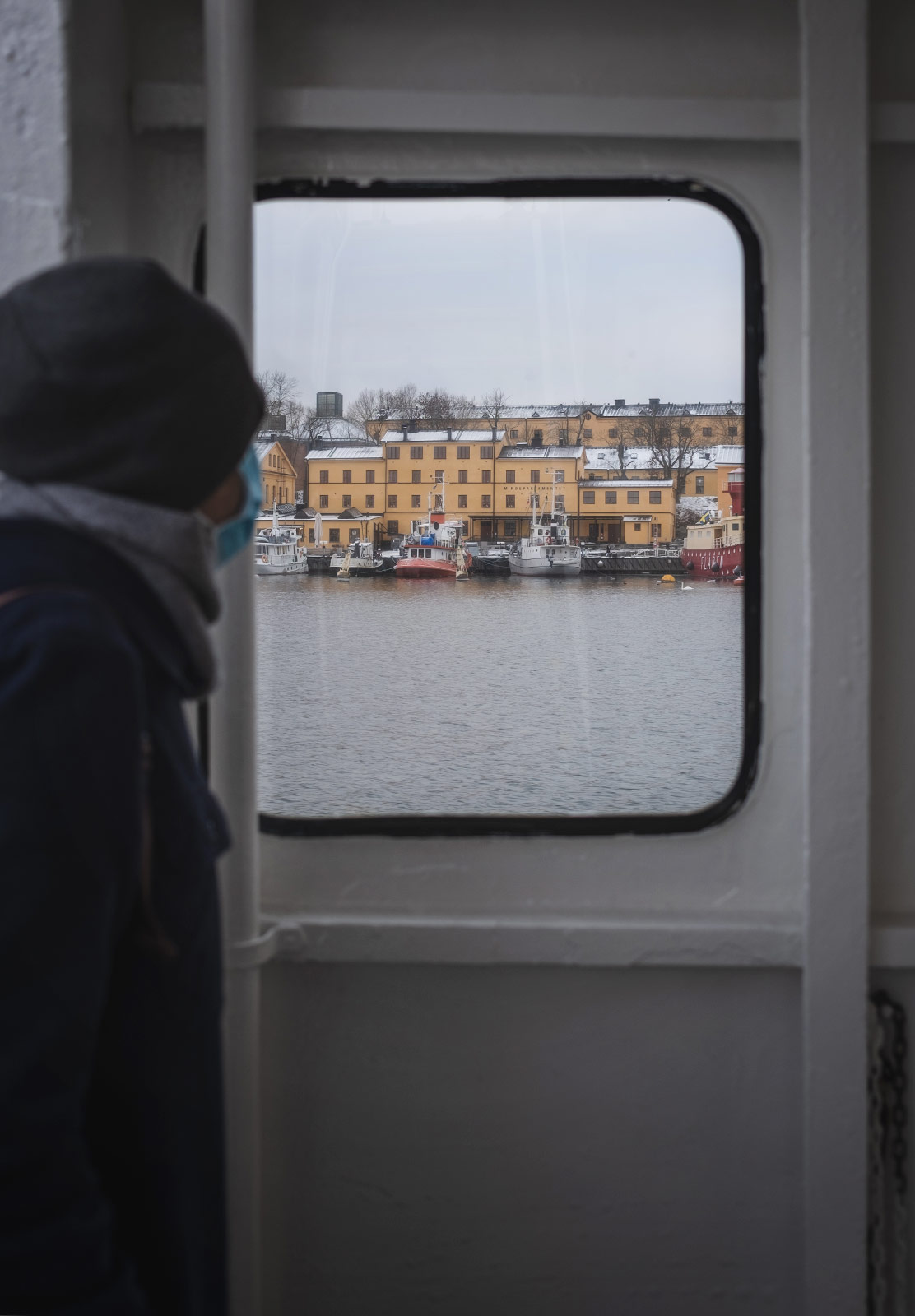 View through boat window