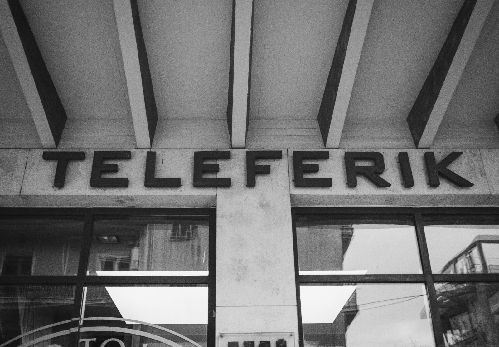 Teleferik letters on a wall