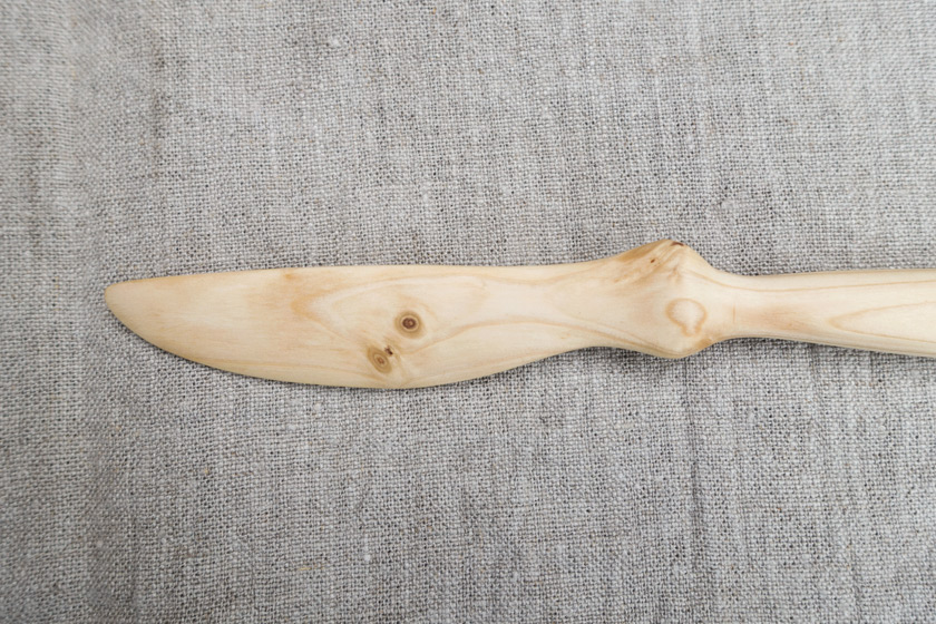 Wooden knife blad